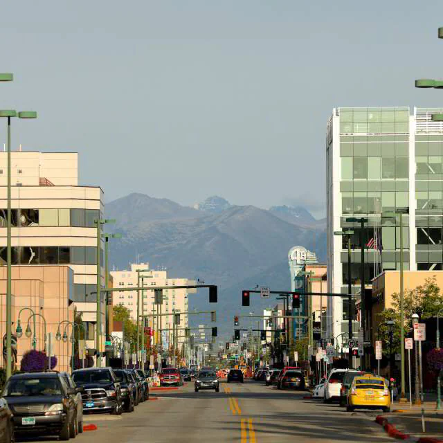 Muldoon neighborhood in Anchorage just outside JBER's south gate, affordable VA loan housing with one of the shortest commutes to base.